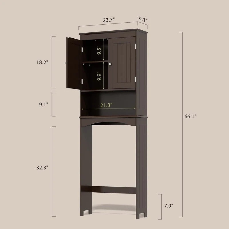 Mobiletto portaoggetti per bagno, mobiletto portaoggetti per WC, mensola da bagno sopra il WC, salvaspazio per WC