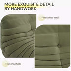 Divano e pouf Oversized Fireside a sacco, divanetto in finta pelle scamosciata a prova di animali domestici per soggiorno, ufficio, nessun montaggio richiesto