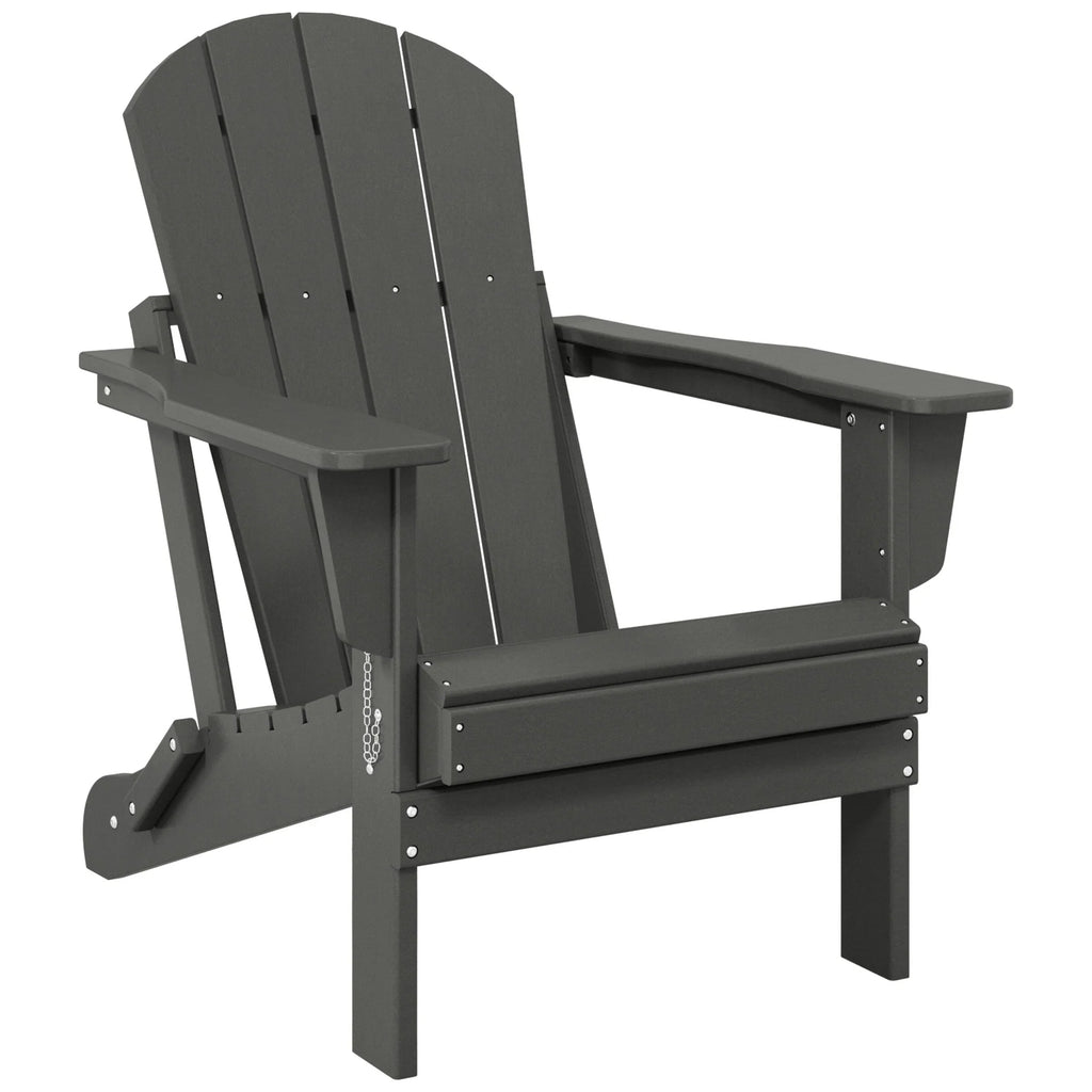 Polytrends Laguna Sedia Adirondack Pieghevole da Esterno per Patio Resistente allo Sbiadimento e alle Intemperie