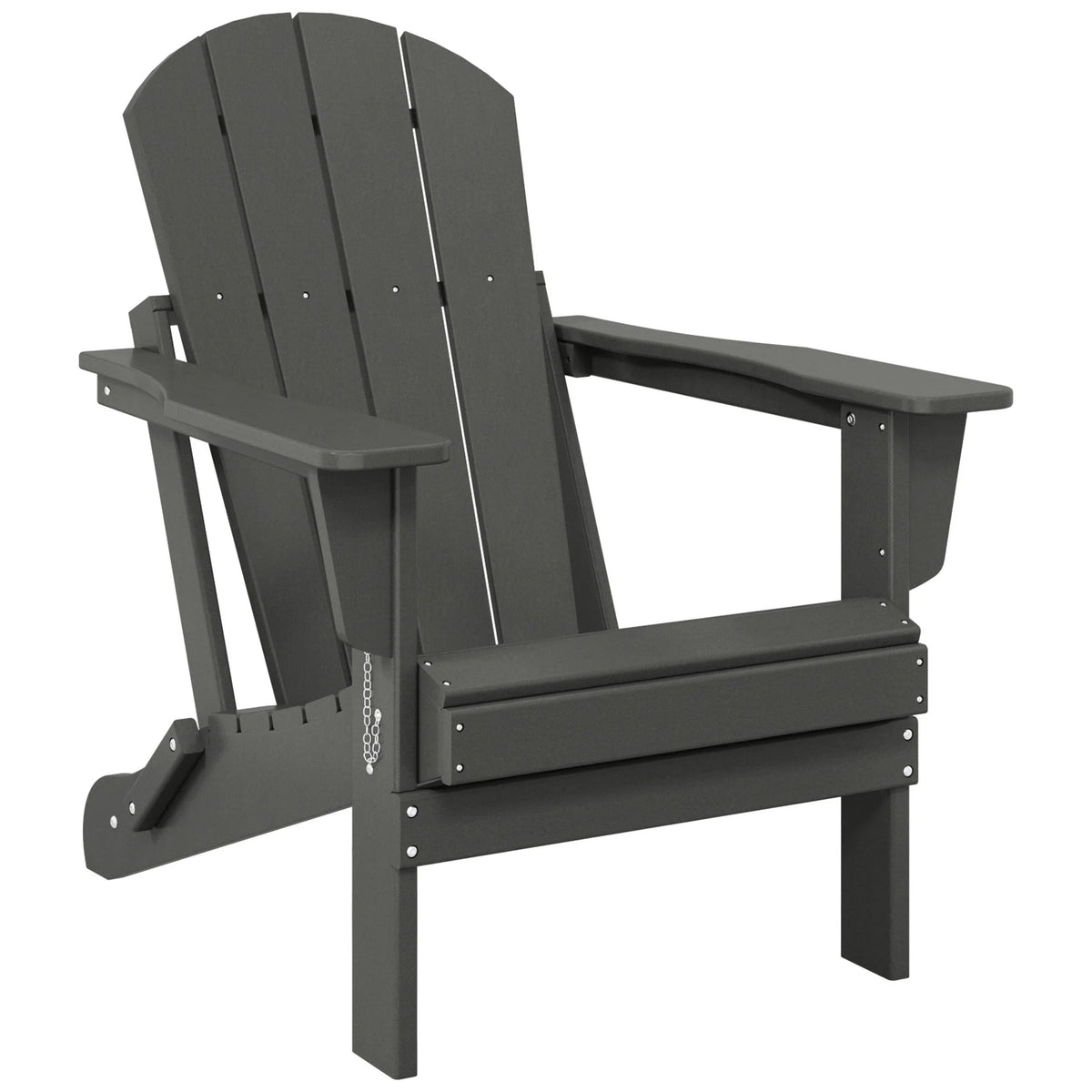 Polytrends Laguna Sedia Adirondack Pieghevole da Esterno per Patio Resistente allo Sbiadimento e alle Intemperie