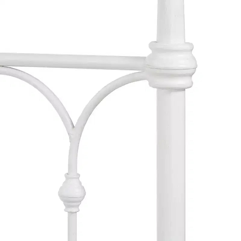 Letto matrimoniale in metallo Caledonia Casted Knot - Bianco antico - iNSPIRE Q