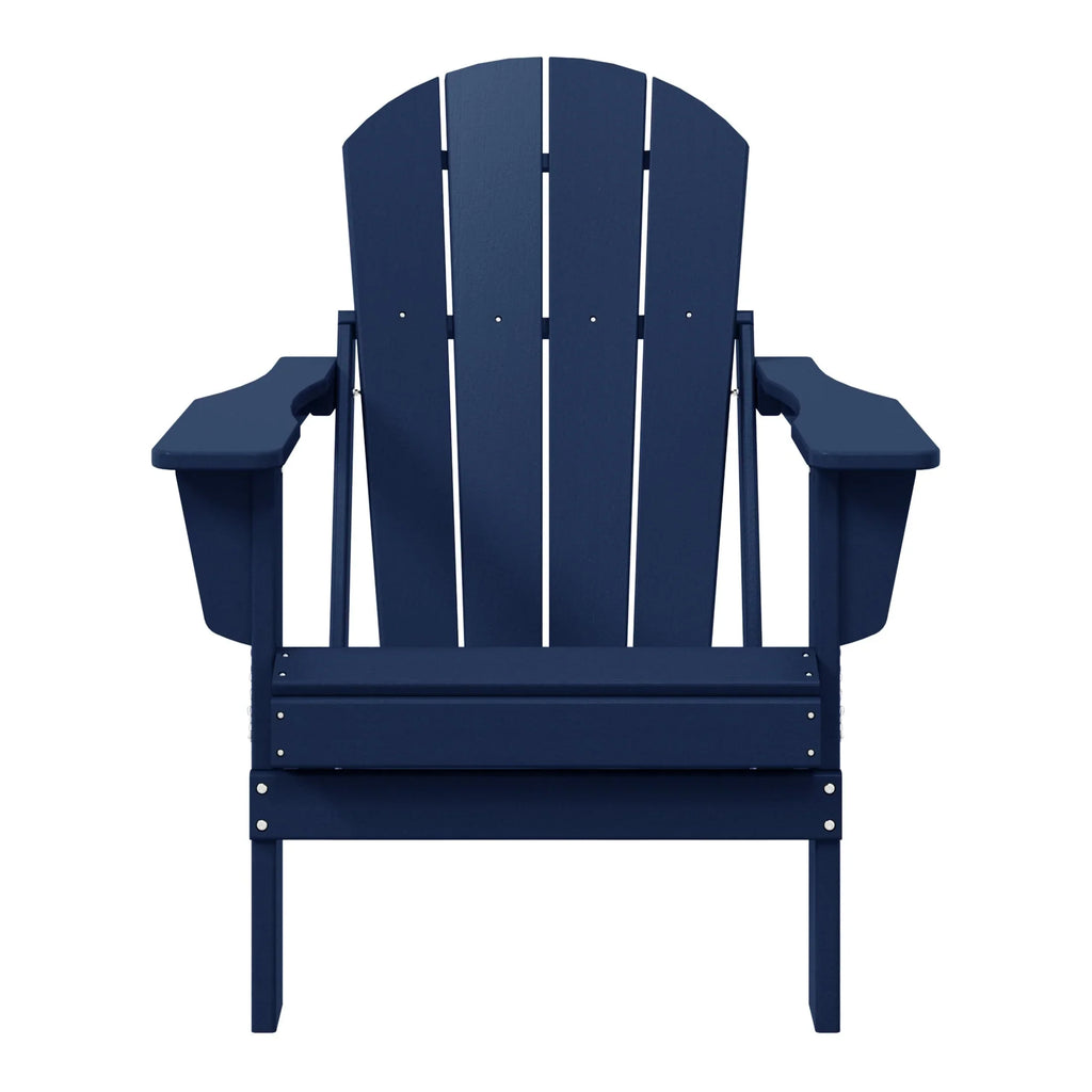 Polytrends Laguna Sedia Adirondack Pieghevole da Esterno per Patio Resistente allo Sbiadimento e alle Intemperie