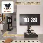Mobile porta TV per televisori da 32-75 pollici, carrello TV mobile regolabile in altezza con cassetto e ruote per soggiorno, camera da letto, uffici -ModernLuxe