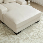 Divano letto chaise longue oversize moderno metà secolo con cuscino