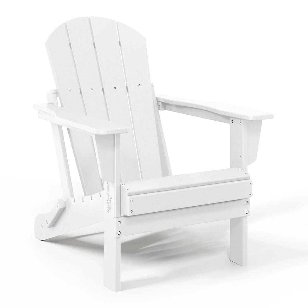 Polytrends Laguna Sedia Adirondack Pieghevole da Esterno per Patio Resistente allo Sbiadimento e alle Intemperie