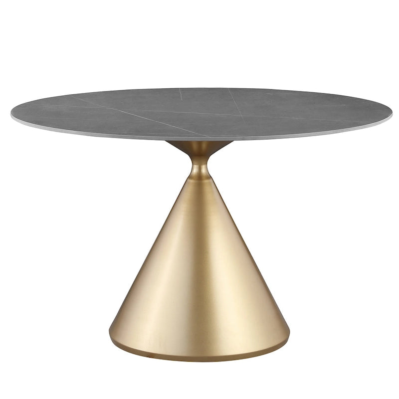 Morden Fort Set da pranzo rotondo moderno di lusso da 5 pezzi con tavolo e sedie