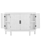 Mobiletto Accent Sideboard in Legno con Ante a Fantasia Anticata per Corridoio, Ingresso, Soggiorno, Camera da Letto