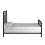 Letto in metallo nero
