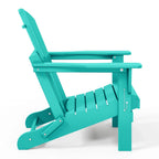 Polytrends Laguna Sedia Adirondack Pieghevole da Esterno per Patio Resistente allo Sbiadimento e alle Intemperie