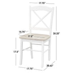 Sedie da pranzo per cottage di campagna Simple Living (set da 2)