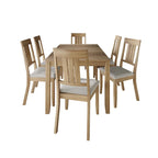 Set da pranzo classico in legno a 7 pezzi CraftPorch
