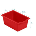 Mobile Cubby con vassoio e 15 contenitori frontali a paletta, 3x4, Arredamento per bambini