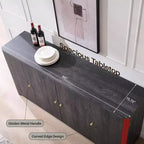 Credenza a Buffet da Cucina con 4 Ante e Ripiani, Credenza Moderna Grande, Mobile Contenitore per Bar Caffè da 66 Pollici