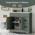 Mobile bagno 30/36/48 Wavy Line con lavabo e rubinetto