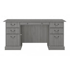 Scrivania Direzionale Bush Furniture Saratoga con Cassetti e Vani Contenitori