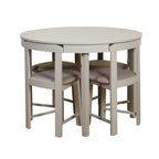 Set da pranzo rotondo compatto Harrisburg Tobey da 5 pezzi