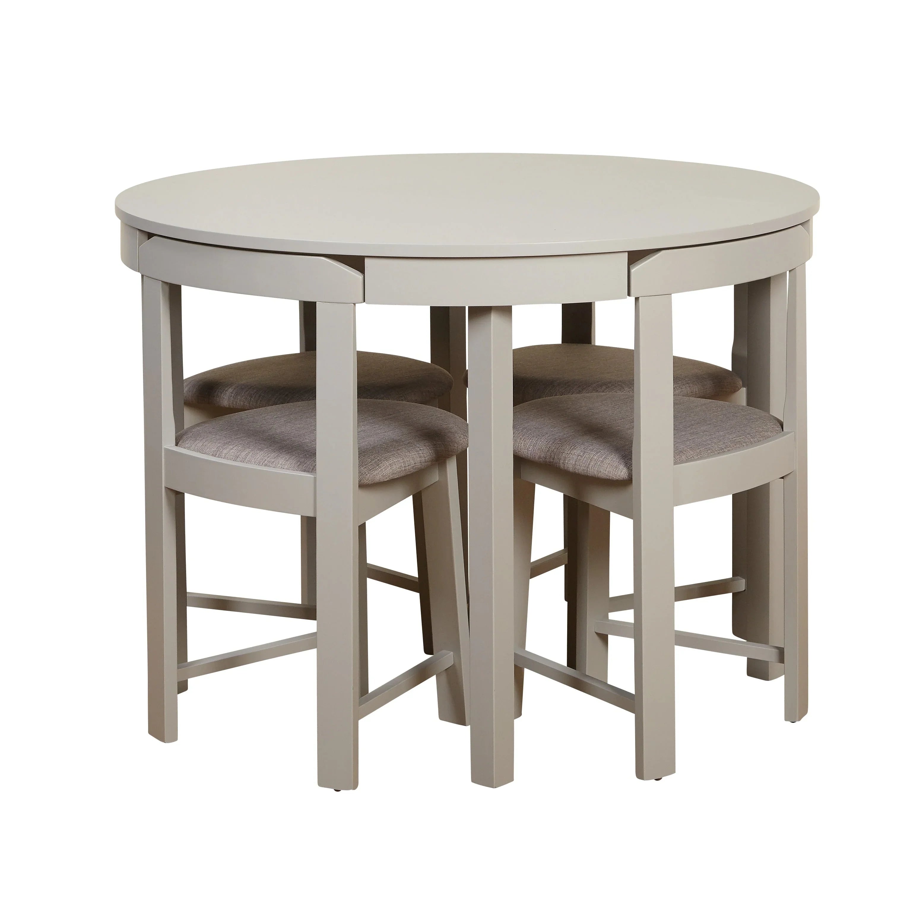 Set da pranzo rotondo compatto Harrisburg Tobey da 5 pezzi