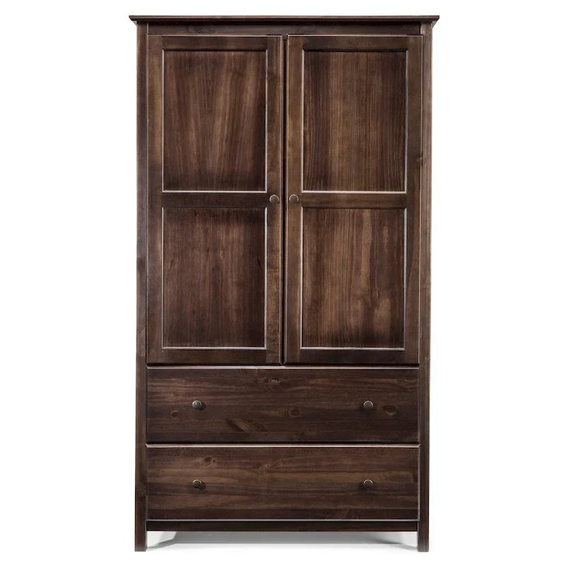 Armadio a 2 ante in legno massello - 41x72x22