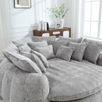 Comodo divano letto matrimoniale Loaf, divano letto oversize con braccioli