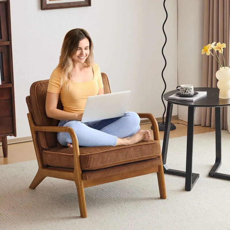 Poltrona imbottita Mid-Century Modern