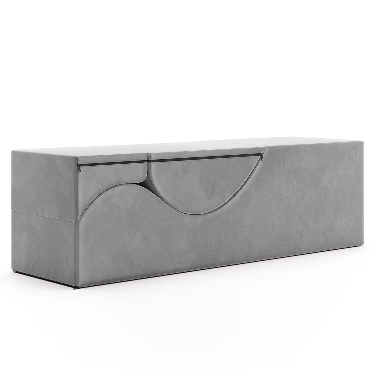 Avana Kami Chaise convertibile / Yoga e Massaggio - Pouf 2 in 1 con sedia a sdraio yoga pieghevole a scomparsa, Microvelvet - N/D