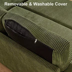 Dyonery Divano Letto Angolare 81, Divano Estraibile a L con Chaise Longue Reversibile con Contenitore, USB, Schienale Reclinabile