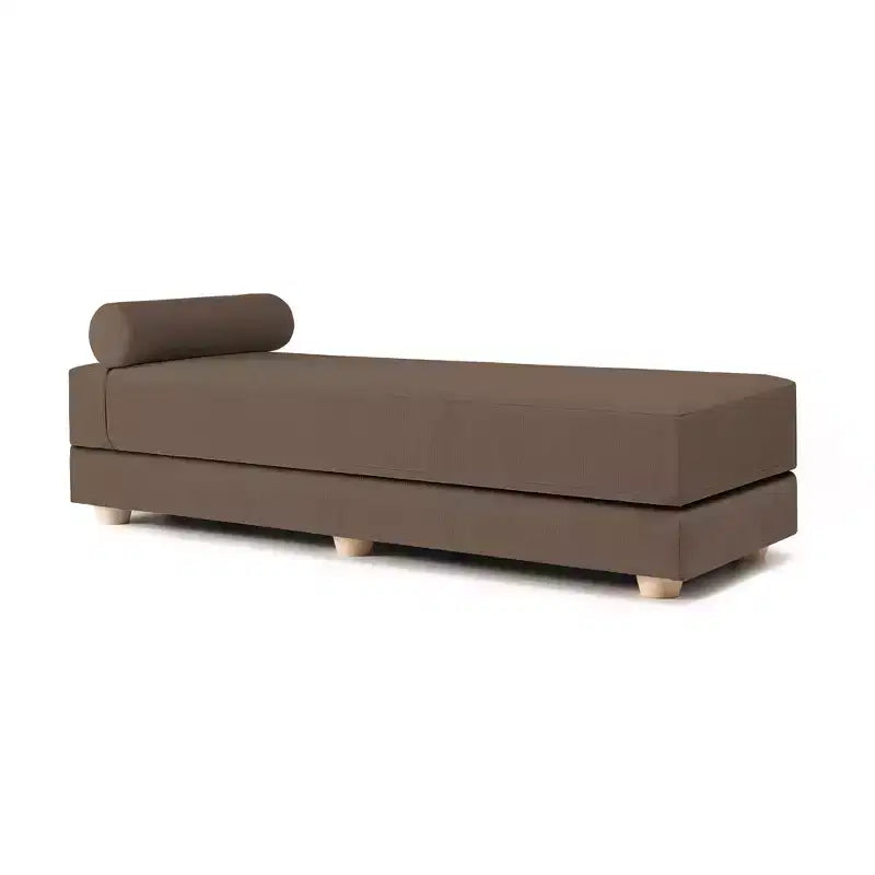 Divano letto / Letto estraibile queen-size - Microvelluto