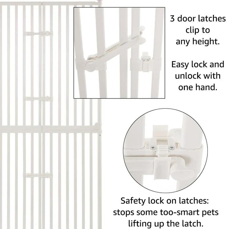 unipaws Cancelletto per Gatti Extra Alto 74 pollici con serrature per porte