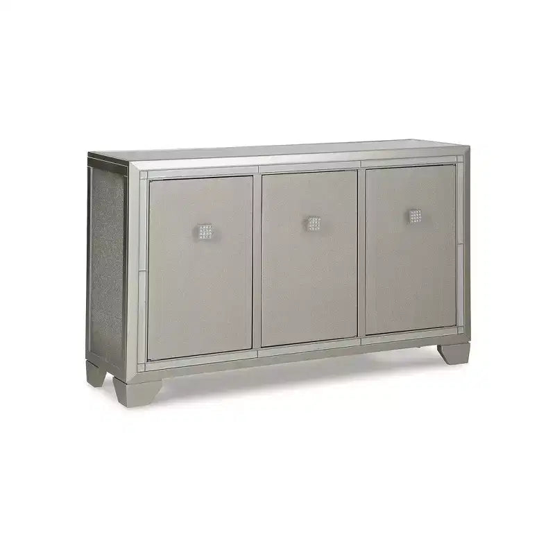 Signature Design by Ashley Contemporary Chaseton Accent Cabinet Champagne