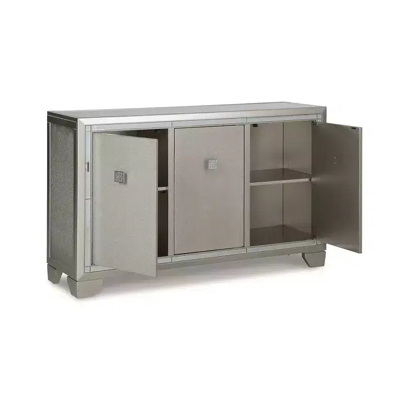 Mobile accentato Chaseton contemporaneo color Champagne