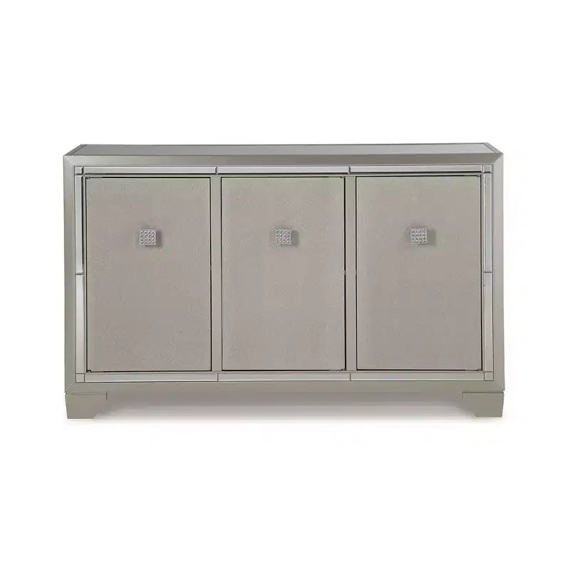 Mobile accentato Chaseton contemporaneo color Champagne