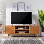 Mobile TV in legno massello Middlebrook Mid-Century da 70 pollici