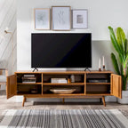 Mobile TV in legno massello Middlebrook Mid-Century da 70 pollici