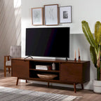 Mobile TV in legno massello Middlebrook Mid-Century da 70 pollici