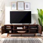 Mobile TV in legno massello Middlebrook Mid-Century da 70 pollici