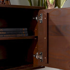 Mobile TV in legno massello Middlebrook Mid-Century da 70 pollici