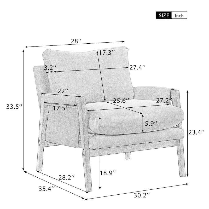 Poltroncina in velluto bianco da 90 cm con struttura in legno di gomma