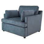 Poltrona d'accento da 37" con gambe in plastica e cuscini decorativi