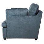 Poltrona d'accento da 37" con gambe in plastica e cuscini decorativi