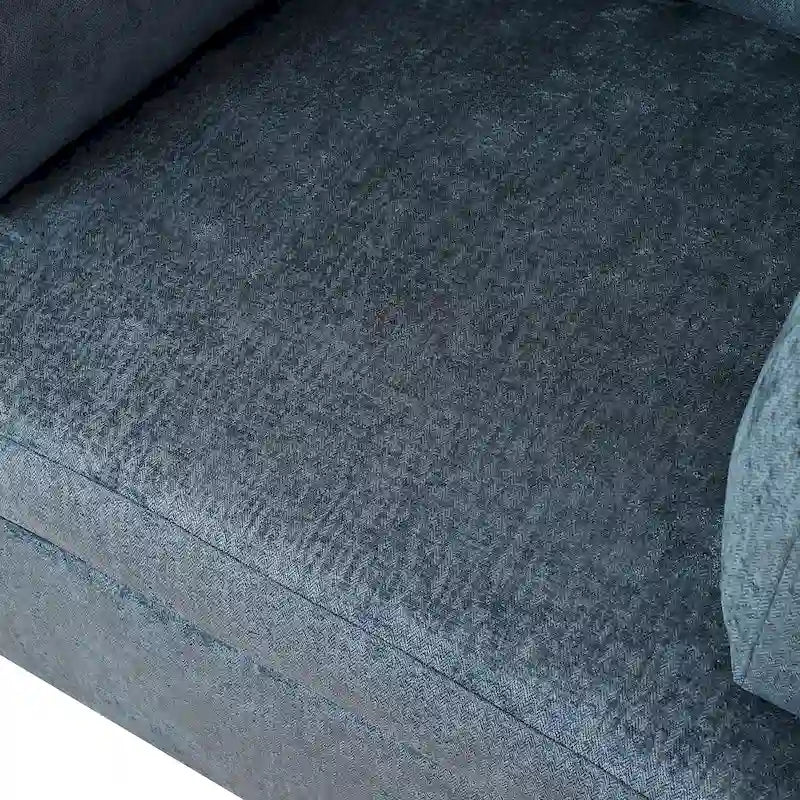 Poltrona d'accento da 37" con gambe in plastica e cuscini decorativi