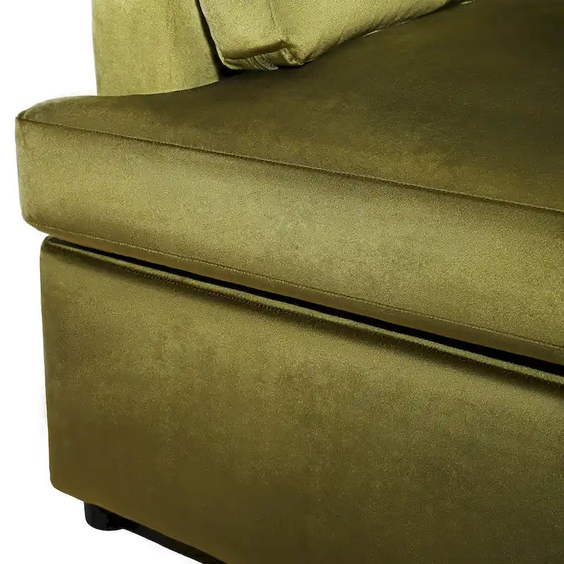 Poltrona d'accento da 37" con gambe in plastica e cuscini decorativi