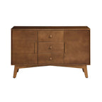 Credenza a buffet moderna di metà secolo da 47,3 pollici con contenitore, mobile contenitore con 2 ante e 3 cassetti, tavolo console d'accento