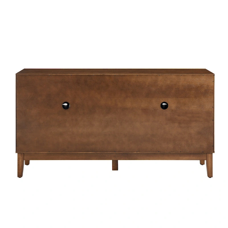 Credenza/Madia moderna da 60,5 pollici con contenitore, mobile TV/consolle multimediale, armadietto con 4 ante e ripiani regolabili