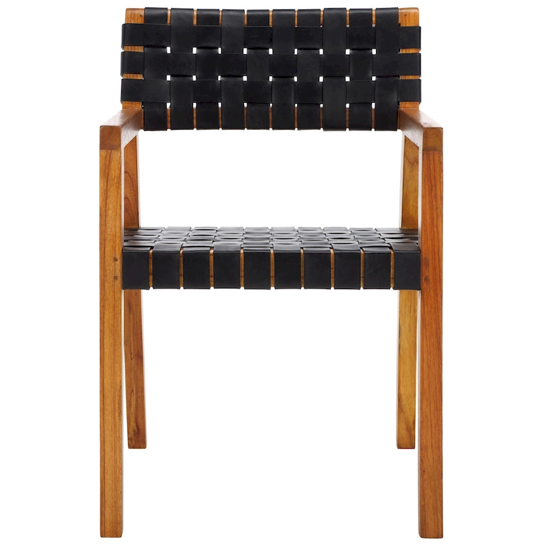 Sedia da pranzo SAFAVIEH Gerda in pelle intrecciata - 22,1 L x 20,9 P x 31,9 H - 22Lx21Px32H