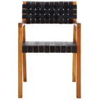 Sedia da pranzo SAFAVIEH Gerda in pelle intrecciata - 22,1 L x 20,9 P x 31,9 H - 22Lx21Px32H