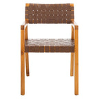 Sedia da pranzo SAFAVIEH Gerda in pelle intrecciata - 22,1 L x 20,9 P x 31,9 H - 22Lx21Px32H