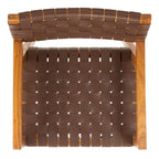 Sedia da pranzo SAFAVIEH Gerda in pelle intrecciata - 22,1 L x 20,9 P x 31,9 H - 22Lx21Px32H