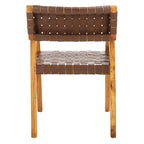 Sedia da pranzo SAFAVIEH Gerda in pelle intrecciata - 22,1 L x 20,9 P x 31,9 H - 22Lx21Px32H
