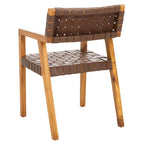 Sedia da pranzo SAFAVIEH Gerda in pelle intrecciata - 22,1 L x 20,9 P x 31,9 H - 22Lx21Px32H