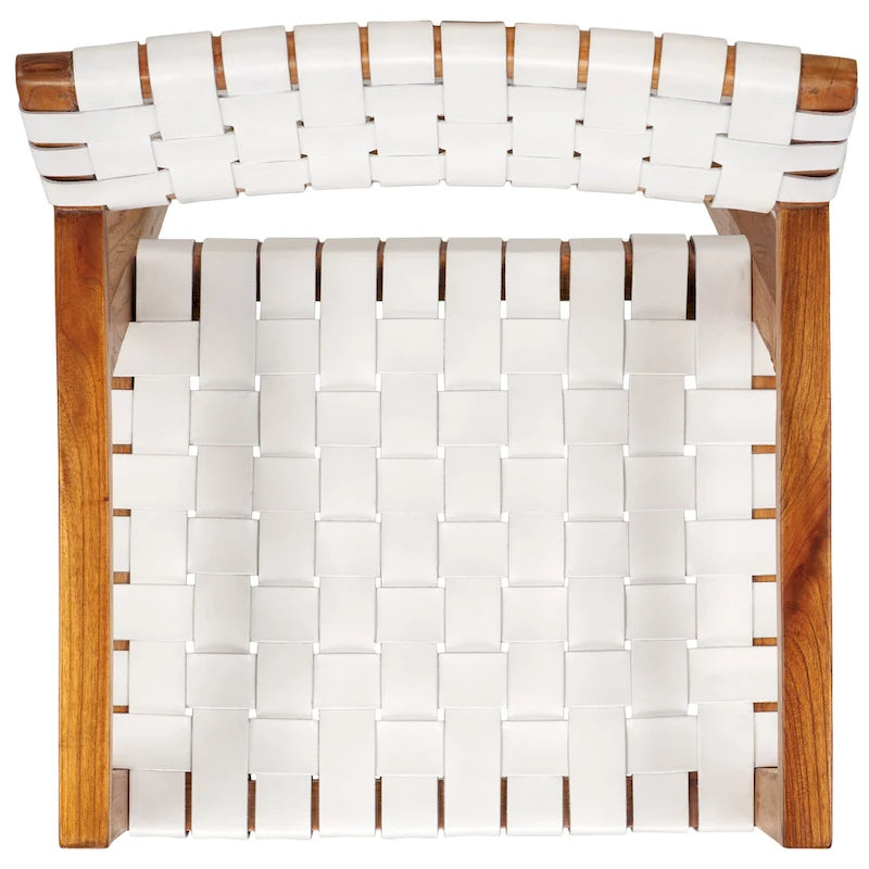 Sedia da pranzo SAFAVIEH Gerda in pelle intrecciata - 22,1 L x 20,9 P x 31,9 H - 22Lx21Px32H